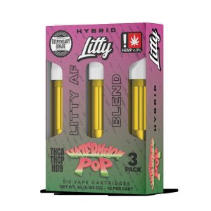 Litty - THCA - AF Blend - Watermelon Pop (1g x 3pcs) - HYBRID - Cartridges 1