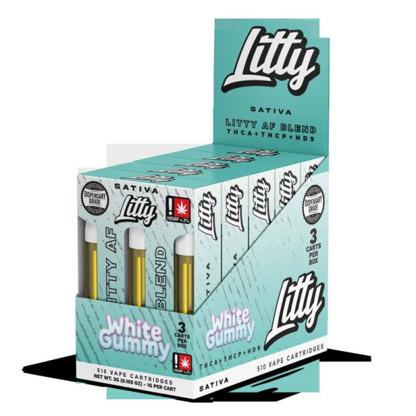 Litty - THCA - AF Blend - White Gummy (1g x 3pcs) - SATIVA - Cartridges 1