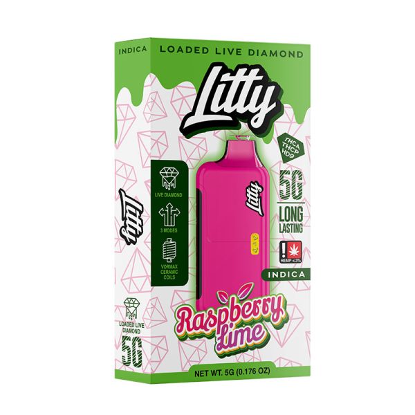 litty, litty thca live diamonds, litty raspberry lime, litty indica 5g, litty disposable